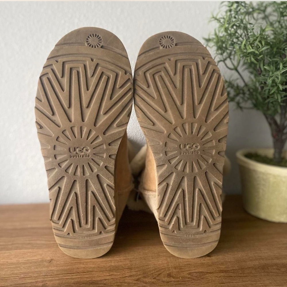UGG Women's Tan Shearling Boots - Picture 3 of 6